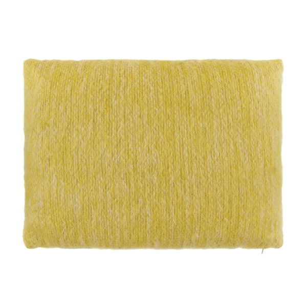 yellow mohair wool cushion 30x40cm
